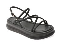 Sandale GRYXX negre, F511, din piele ecologica - 1