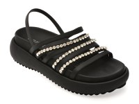 Sandale GRYXX negre, L806, din material textil - 1