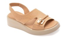 Sandale IMAGE maro, 901960, din piele naturala