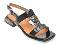 Sandale IMAGE negre, 22L928, din piele naturala lacuita - 1