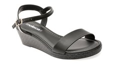 Sandale MOLECA negre, 5512102, din piele ecologica