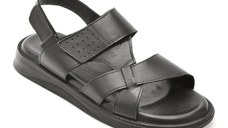 Sandale OTTER negre, 3050, din piele naturala