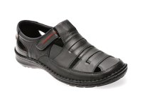 Sandale OTTER negre, 9562, din piele naturala - 1
