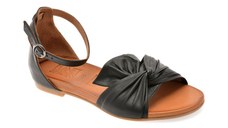 Sandale PLANET negre, 300711, din piele naturala