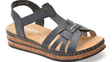 Sandale RIEKER bleumarin, 62918, din piele ecologica