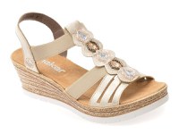 Sandale RIEKER gri, 619B2, din piele ecologica - 1