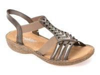 Sandale RIEKER gri, 65861, din piele ecologica - 1