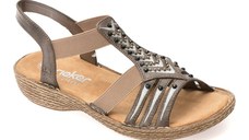 Sandale RIEKER gri, 65861, din piele ecologica