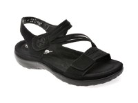 Sandale RIEKER negre, 64870, din piele ecologica - 1