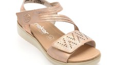 Sandale RIEKER roz, V3764, din piele ecologica