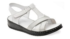 Sandale ROMAX albe, 10214, din piele naturala