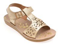 Sandale SELECTION KIDS aurii, 82949, din piele ecologica - 1