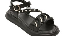 Sandale SELECTION KIDS negre, 62093, din piele ecologica