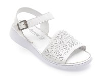 Sandale SHOOZY albe, EVP109, din piele naturala - 1