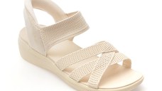 Sandale SKECHERS bej, ARYA, din material textil