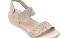 Sandale SKECHERS gri, ARYA, din material textil