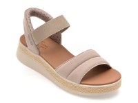 Sandale SKECHERS gri, BOBS SUN RAY, din material textil - 1
