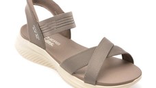 Sandale SKECHERS gri, ULTRA FLEX 3.0, din material textil