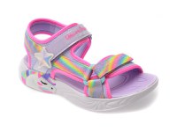 Sandale SKECHERS mov, UNICORN DREAMS, din material textil - 1
