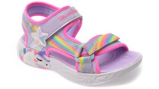 Sandale SKECHERS mov, UNICORN DREAMS, din material textil