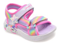 Sandale SKECHERS mov, UNICORN DREAMS SANDAL, din material textil - 1