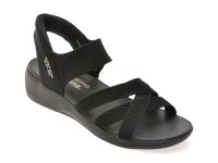 Sandale SKECHERS negre, ARYA, din material textil - 1