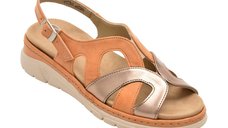 Sandale SUAVE maro, 12503, din piele naturala