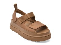 Sandale UGG maro, GOLDEN GLOW, din piele ecologica - 1