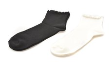 Sosete ALDO alb-negru, FRILLUXE 003, din material textil