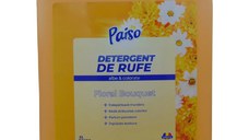 Detergent lichid de rufe profesional Paiso - Floral Bouquet pentru haine albe & colorate, 100 spalari, 5 litri