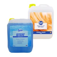 Pachet promo: 1x5L detergent lichid rufe Paiso: Ocean Breeze, 1x5L balsam de rufe Soft Touch - 1