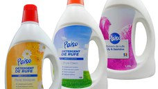 Pachet promo: 2x1,25L detergent de rufe lichid Paiso: Floral Bouquet, Pure Clean, 1x1,25L Balsam de rufe Lily & Jasmine