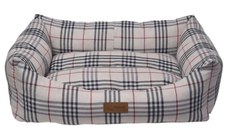 4DOG Deluxe Danish, pat dreptunghiular câini, bumbac, ortopedic, bej, XS-S(50x38x19cm)