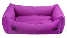 4DOG Deluxe Oxford, pat dreptunghiular câini, poliester oxford, impermeabil, mov, S-M(64x44x22cm)