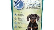 4DOG Junior, XS-XL, Pui, plic hrană umedă câini junior, (în sos), 100g