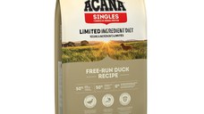 ACANA Singles Free-Run Duck, Rață și Pere, hrană uscată monoproteică fără cereale câini, 11.4kg