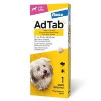 ADTAB, deparazitare externă câini, comprimate masticabile ADTAB, deparazitare externă câini, XS-S(2.5 - 5.5kg), comprimate masticabile, 112.5mg x 1buc - 1