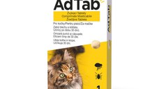 ADTAB, deparazitare externă pisici, comprimate masticabile ADTAB, deparazitare externă pisici, (2 - 8kg), comprimate masticabile, 48mg x 1buc