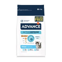 ADVANCE Kitten, Pui, hrană uscată pisici junior, 1.3kg + 200g  GRATUIT - 1