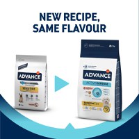 ADVANCE Sensitive Care Mini, XS-S, Somon, hrană uscată câini, sistem digestiv, 7kg - 3