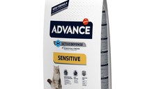 ADVANCE Sensitive Care, Somon, hrană uscată pisici, sistem digestiv, 10kg