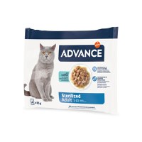 ADVANCE Sterilised, Cod, plic hrană umedă pisici sterilizate, (în sos), multipack, 85g x 4buc - 2