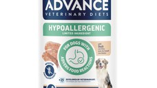 ADVANCE VETERINARY DIETS Hypoalergenic, XS-XL, Rață, dietă veterinară, conservă hrană umedă câini, alergii, (pate), 400g