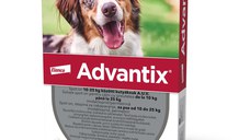 ADVANTIX, deparazitare externă câini, pipetă repelentă ADVANTIX 250, deparazitare externă câini, pipetă repelentă, M(10 - 25kg), 1buc