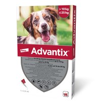 ADVANTIX, deparazitare externă câini, pipetă repelentă ADVANTIX 250, deparazitare externă câini, pipetă repelentă, M(10 - 25kg), 1buc - 2