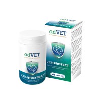 ADVET ZenProtect, supliment sistem nervos & calmante câini, capsule ADVET ZenProtect, XS-XL, supliment sistem nervos & calmante câini și pisici, flacon, 45 capsule - 1