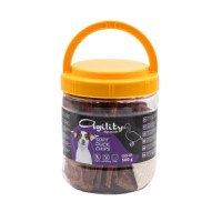 AGILITY Chipsuri, XS-XL, Rață, găletușa recompense câini, 500g - 1