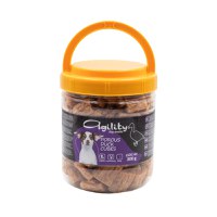 AGILITY Cubulețe Afumate, XS-XL, Rață, găletușa recompense câini, 300g - 1