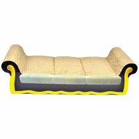 AGILITY Divan, scratcher pisici, carton, bej, 56.51x23.81x13.01cm - 1
