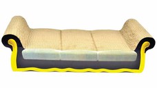 AGILITY Divan, scratcher pisici, carton, bej, 56.51x23.81x13.01cm